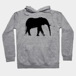 Elephant Jungle Safari Love Distressed Hoodie